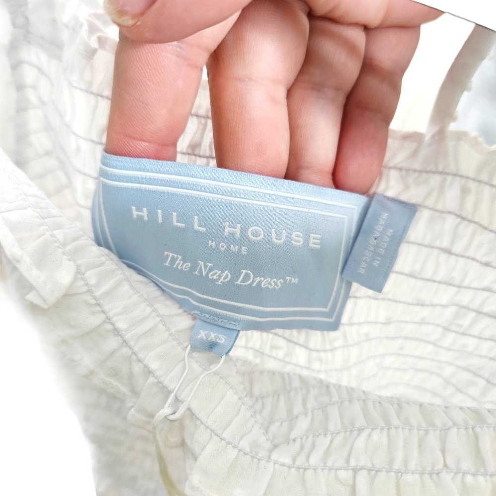 Hill House Athena White Sheer Swiss Dot Nap Mini Dress - Picture 5 of 13